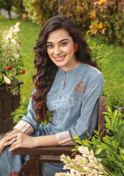 Indi Chic Vol 3 By S4U Attractive Handloom Kurti With Bottom Collection